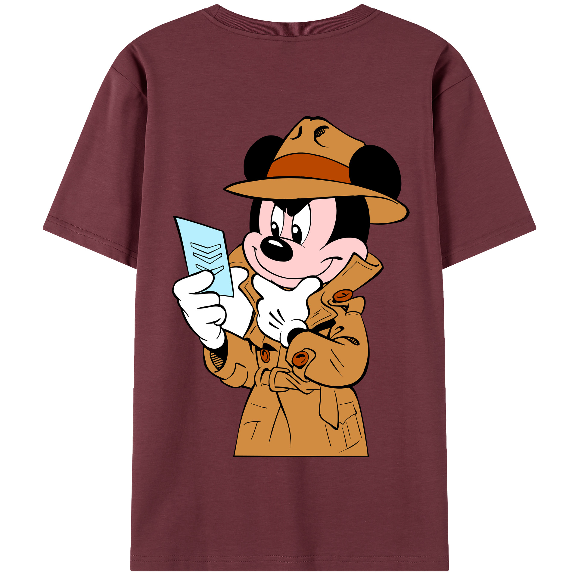 （画像用） ミッキーマウス Mickey Mouse 綿100％半袖Tシャツ（背面プリント）